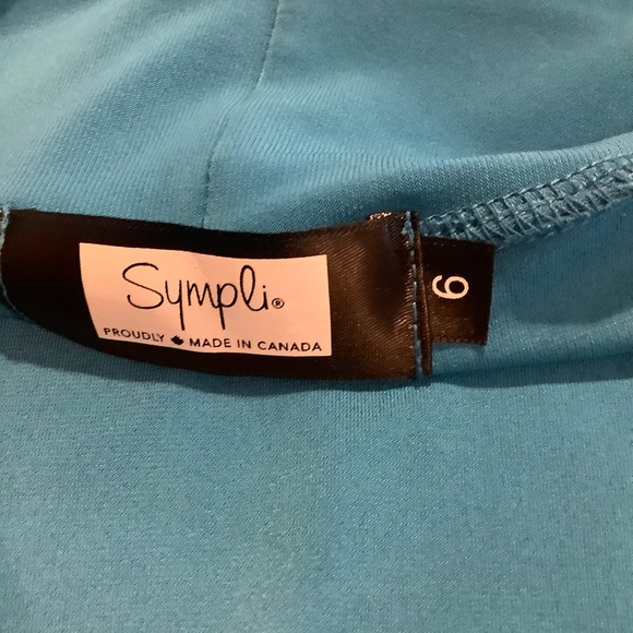 Pretty blue cropped open sweater - Picture 6 of 6